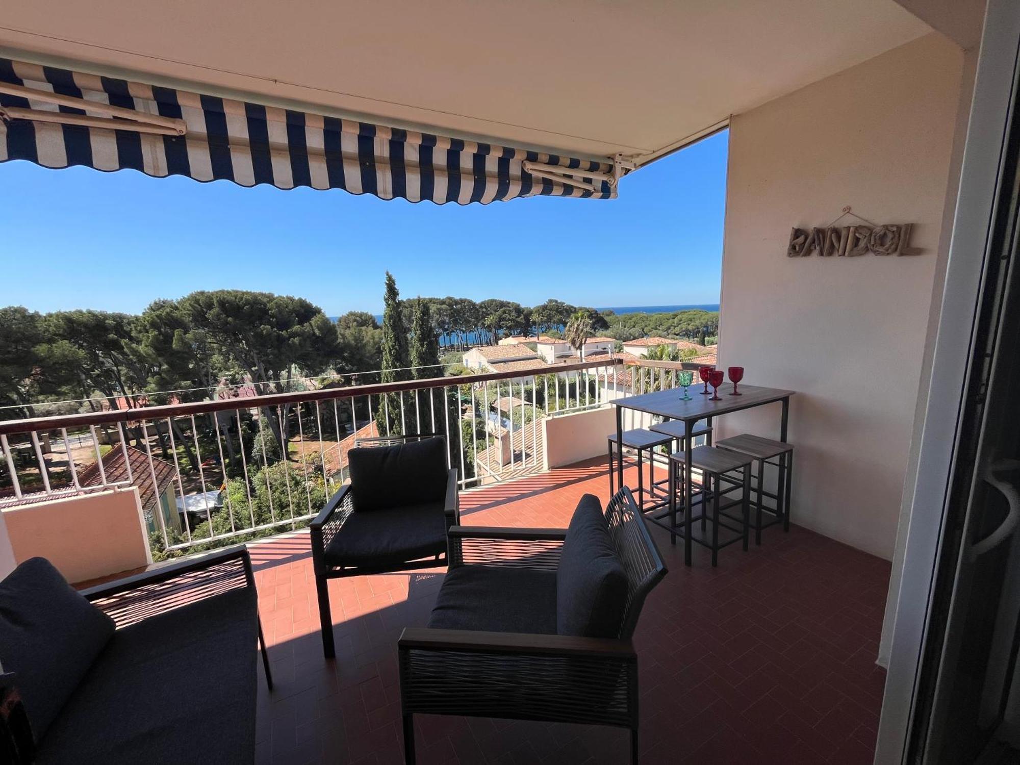 Appartement T3 Terrasse Vue Mer Bandol Bagian luar foto