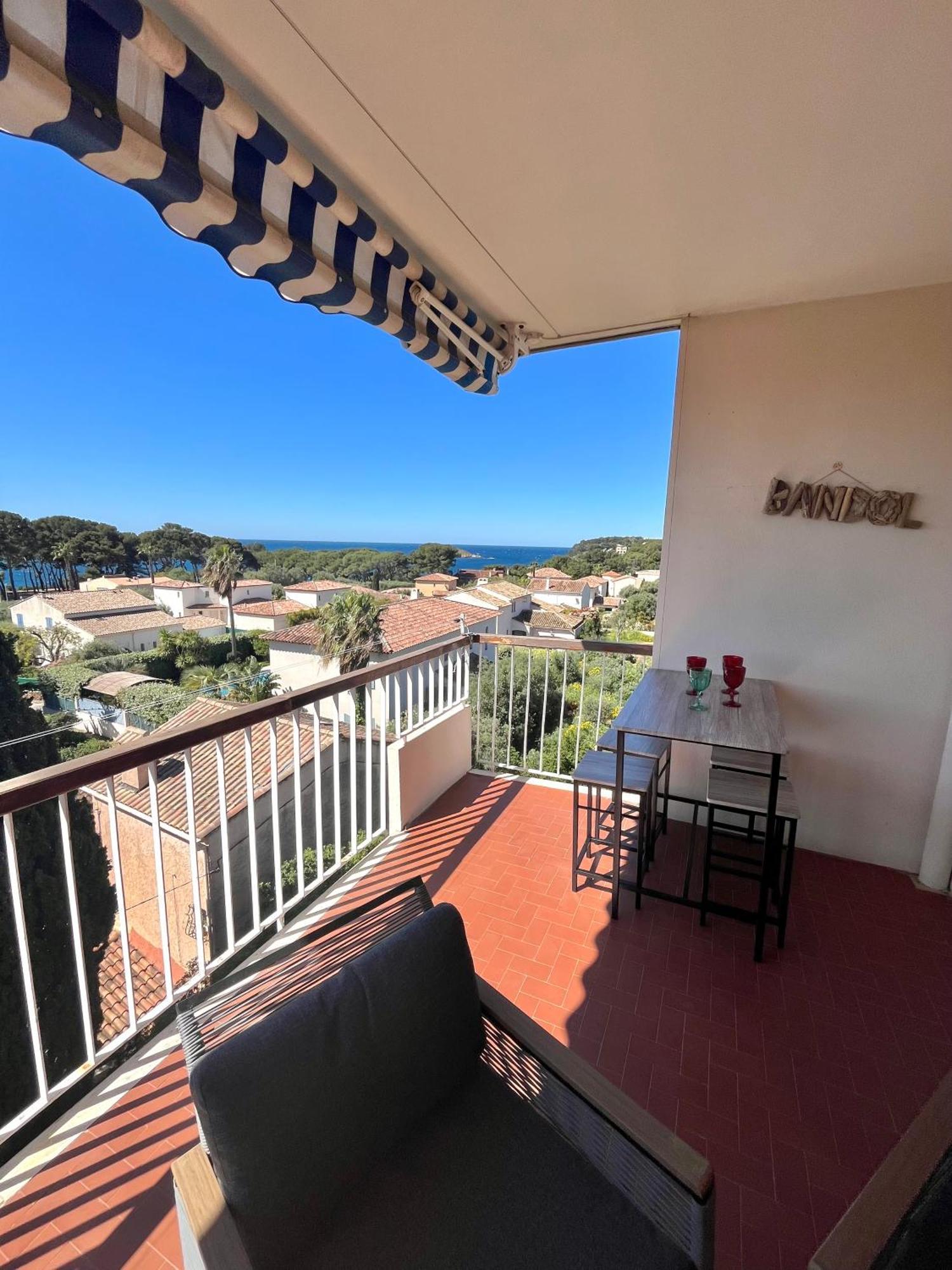 Appartement T3 Terrasse Vue Mer Bandol Bagian luar foto